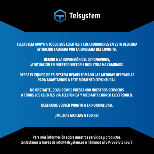 covid-telsystem comunicado-telsystem-covid-19