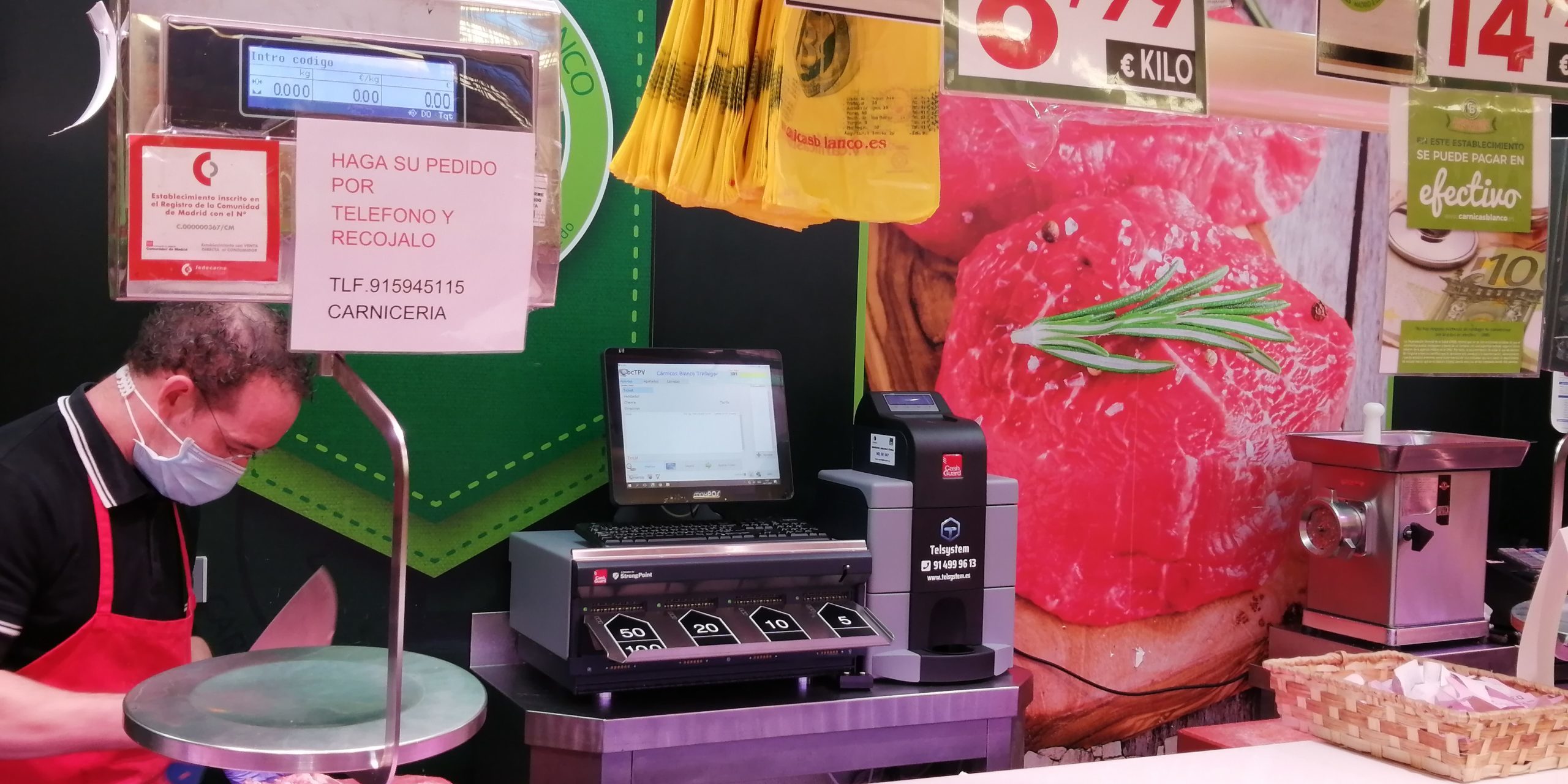 INSTALACION CASHGUARD EN CARNICAS BLANCO – TRAFALGAR – TELYSTEM DISTRIBUIDOR OFICIAL CashGuard-en-Cárnicas